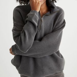 NWOT Aerie Good Vibes Corded oversized zip